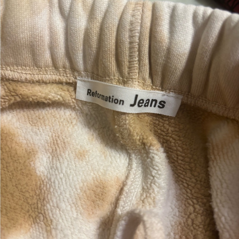 Reformation Jeans Tie Dye Organic Cotton Jogger Sweatpants XS FLAW - Picture 8 of 8